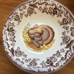 Spode soup, salad,  or pasta bowls woodland  Turkey Design 5 quantity set of 5